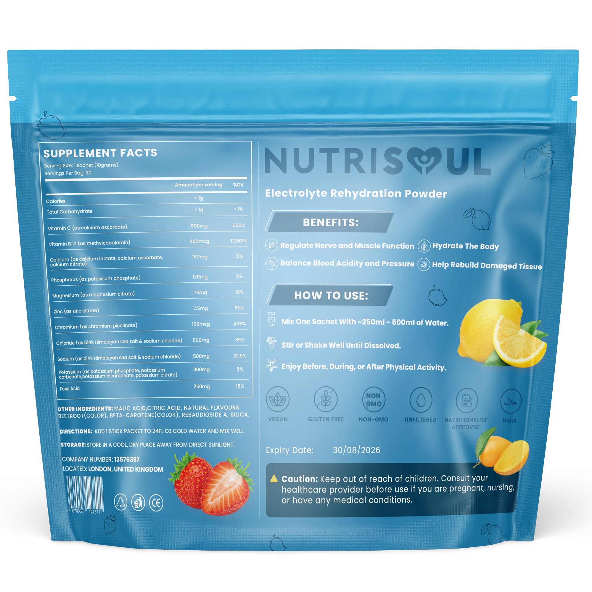 Rapid Rehydration Electrolytes