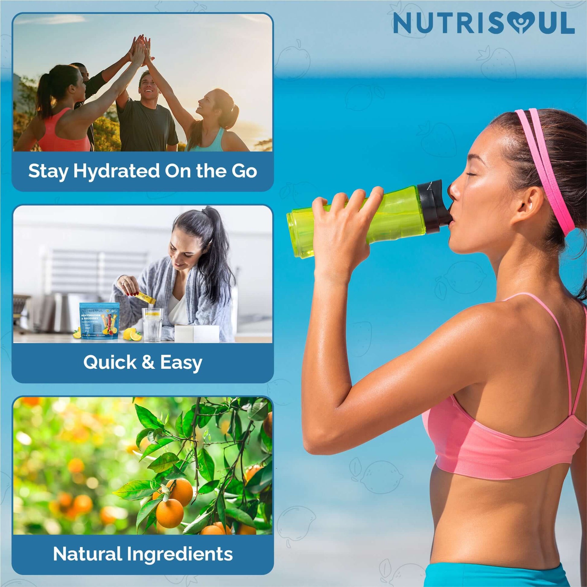 Electrolytes Hydration Powder - NUTRISOUL