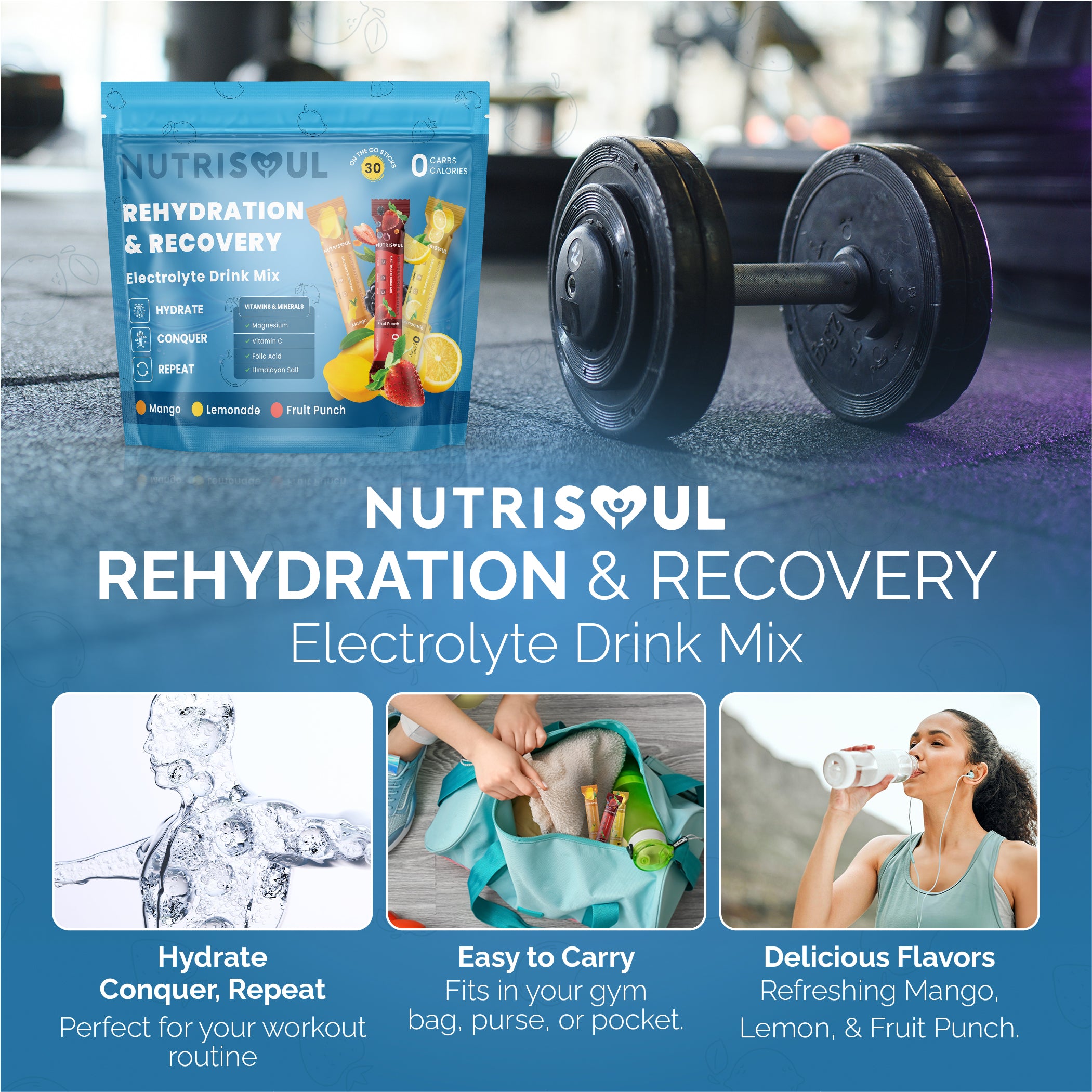 Electrolytes Hydration Powder - NUTRISOUL