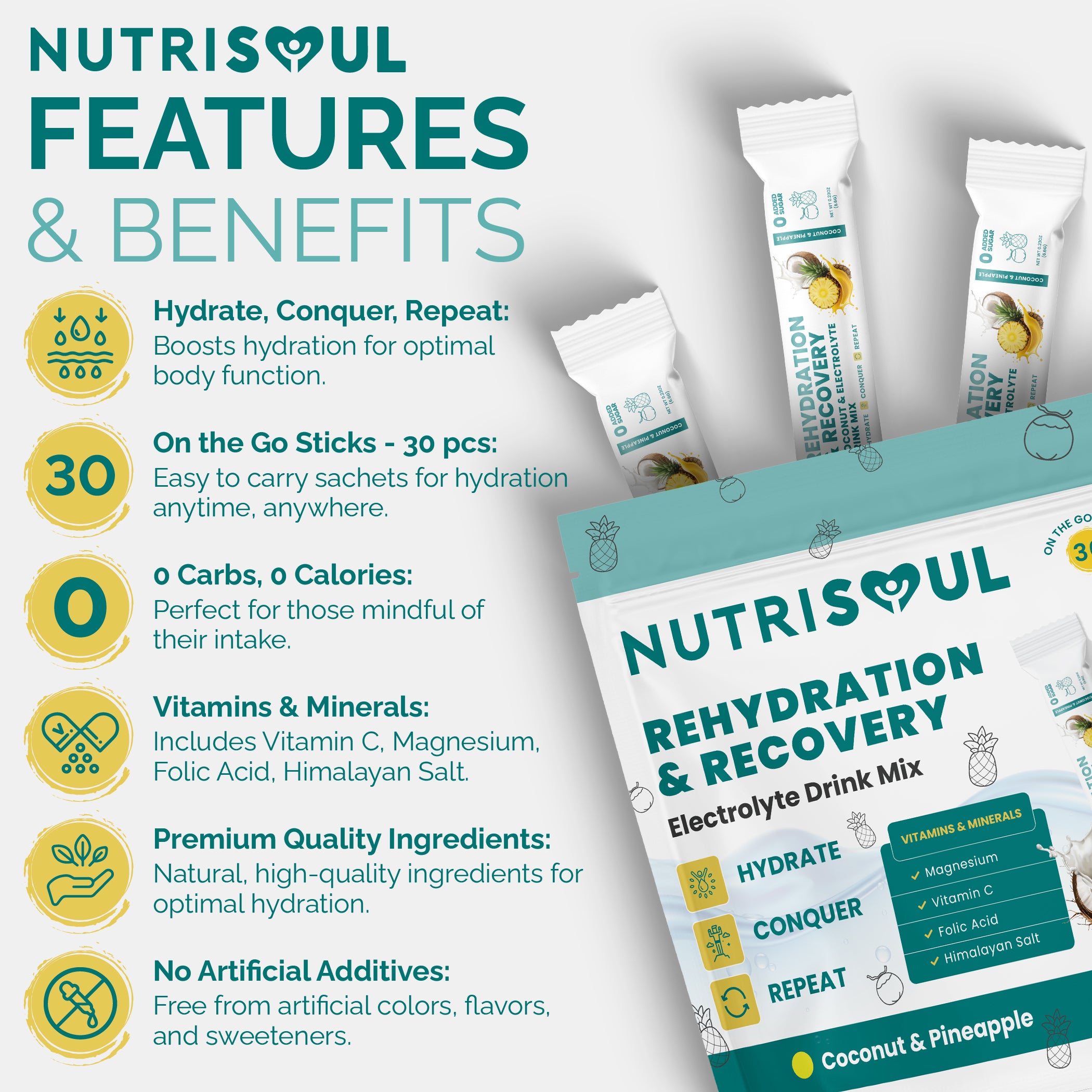 Pineapple & Coconut Rehydration Electrolytes