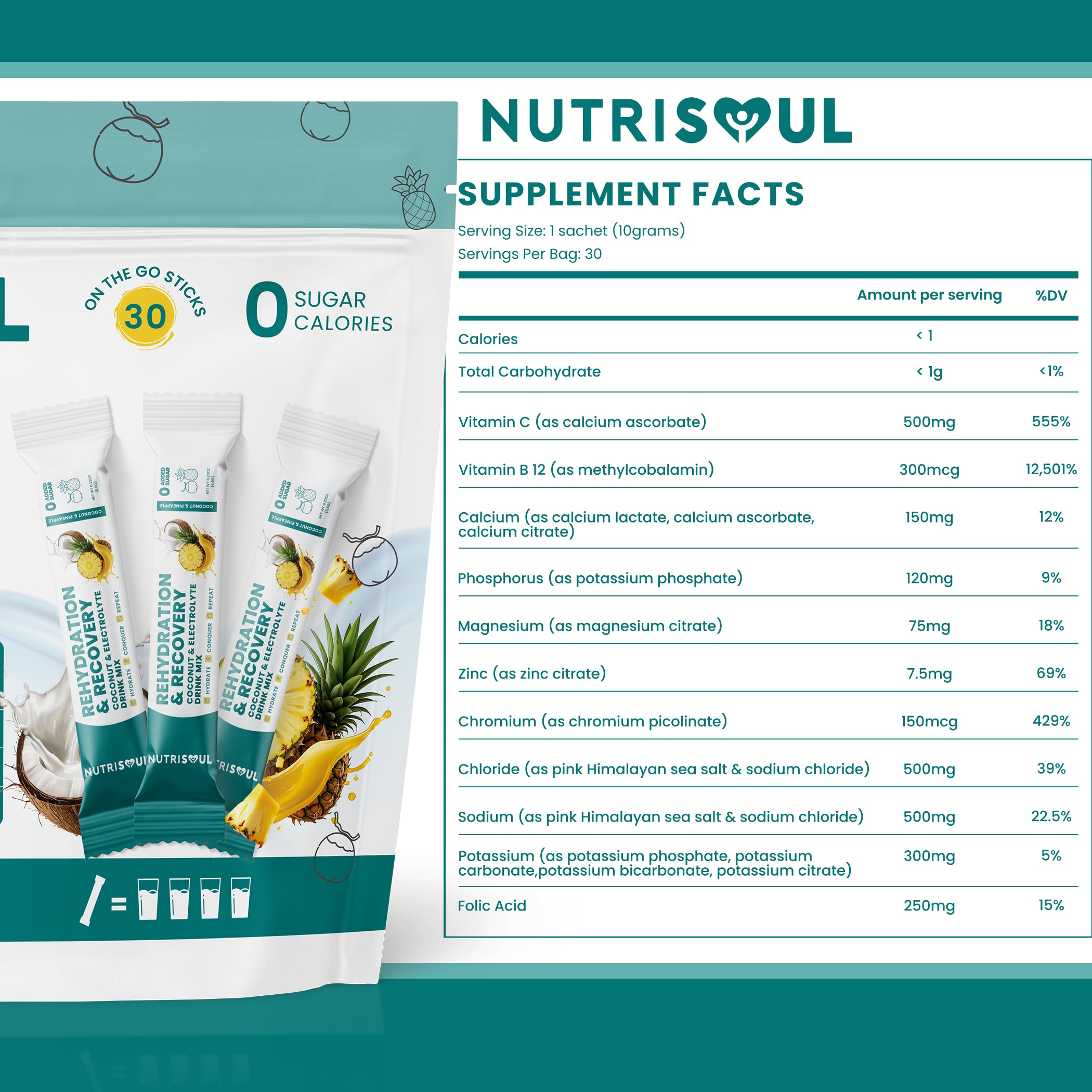 Pineapple & Coconut Rehydration Electrolytes