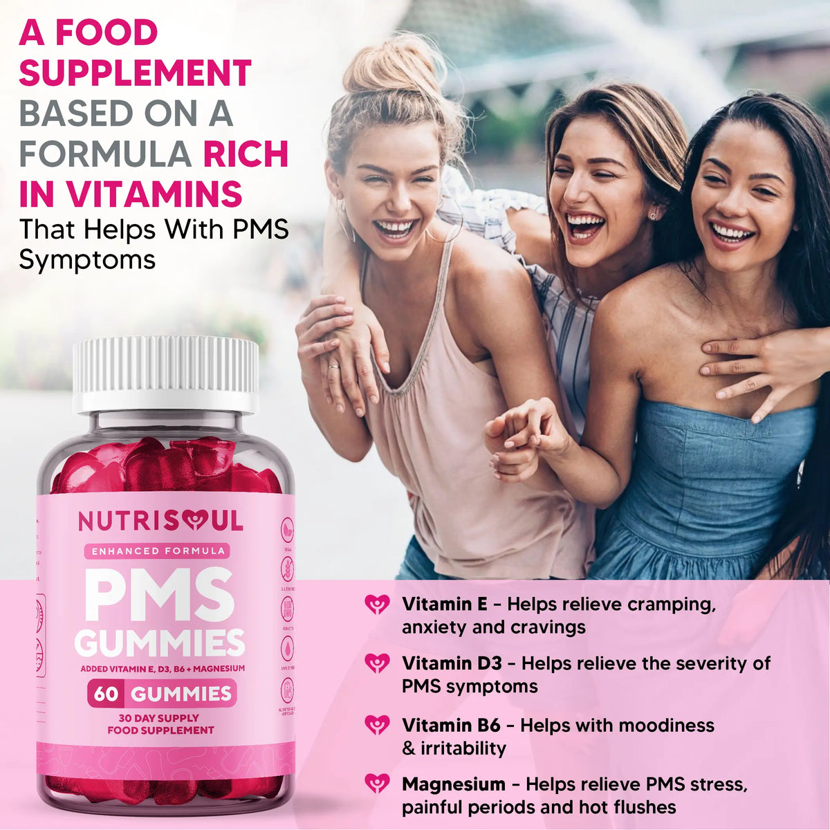 PMS Relief Gummies - Hormonal Balance & Menstrual Support with ...